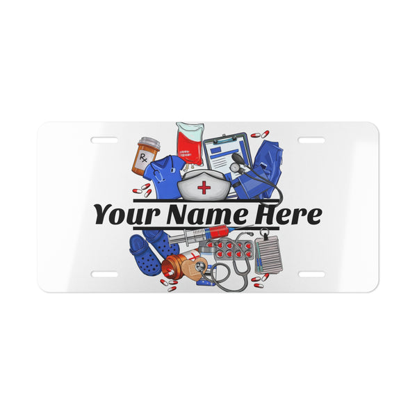 Personalized Vanity Plate for Medical Professionals Custom License Plate Nurses