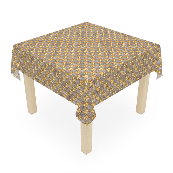 Gold Bow Pattern Tablecloth Décor Holiday