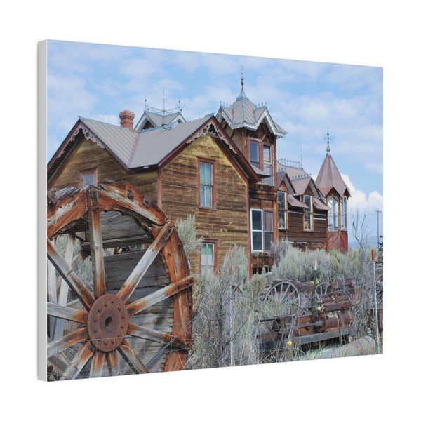 Ghost Town Montana Old West Art Mansion Canvas Print 4 Sizes