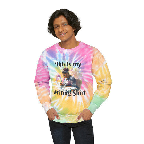 This is my Writing Shirt Unisex Tie-Dye Sweatshirt Multicolored