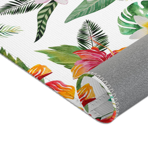 Island Bloom: Tropical Flower Haven Area Rugs - Your Personal Beach House Garden!