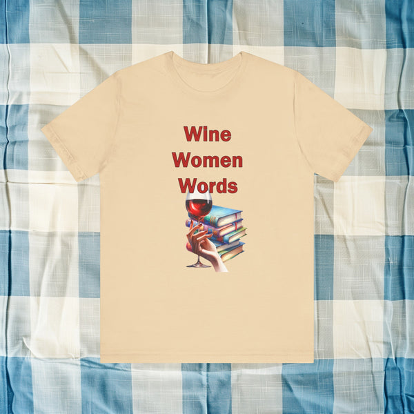 Book Club T-shirt Wine Women Words