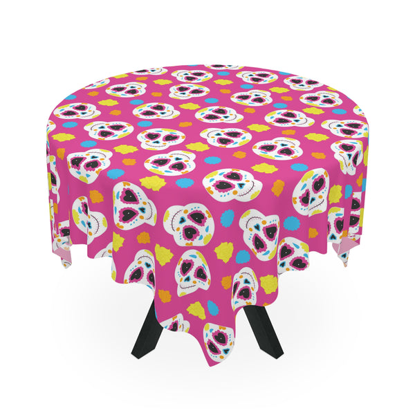 Pink Sugarskull Tablecloth Décor Day of the Dead