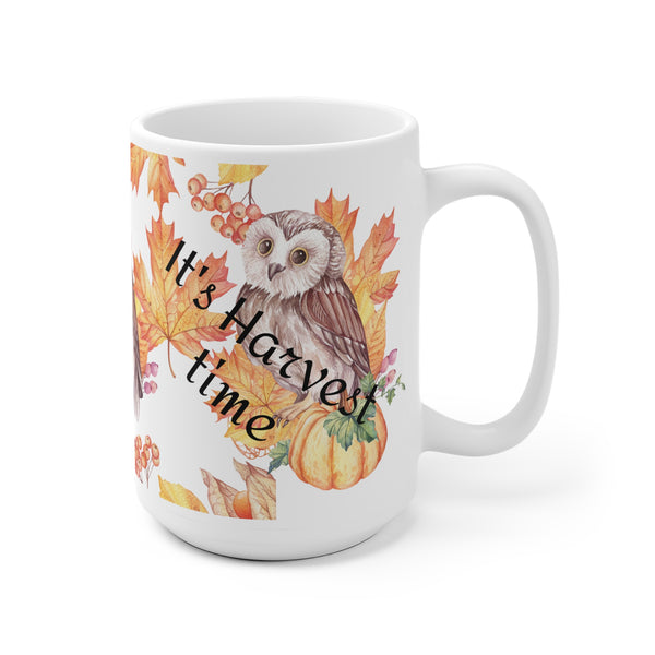 Celebrate Autumn: Owl Harvest Time Coffee Mug