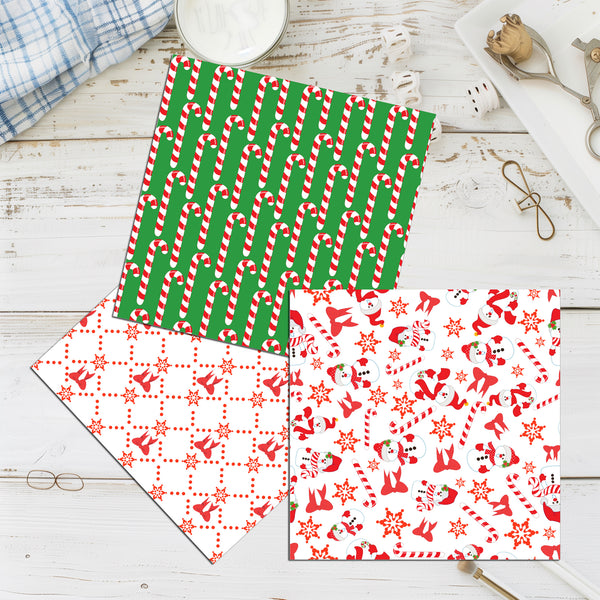 Handmade Mini Christmas Cards – Set of 12 | 3x3 Holiday Gift Notes
