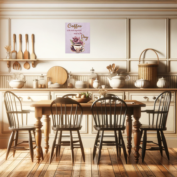 Coffee Most Important Meal of the Day Canvas Gallery Wraps