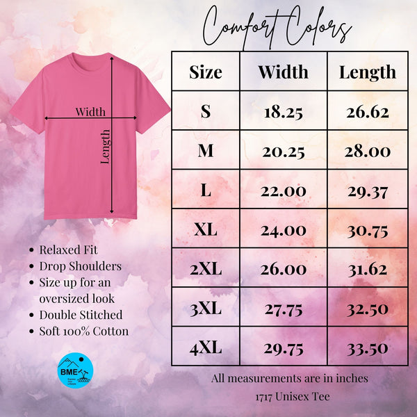 Embrace the Journey Dragonfly Comfort Color T-shirt, Women's Shirts Relaxed Fit Soft Cotton Shirt