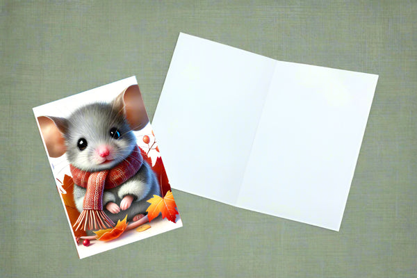 8 Handmade Baby Mice – Blank Inside – Folded 4x6 Every Occasion Cards with White Envelopes