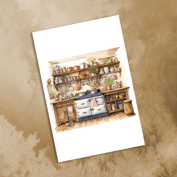 10 Handmade Farm Life – Blank Inside – Folded 4x6 Every Occasion Cards with White Envelopes