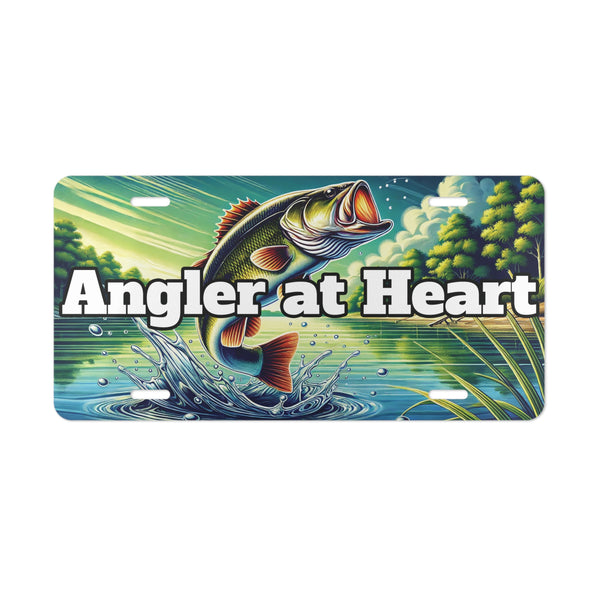 Fishing Custom Front License Plates for Cars and Trucks Angler at Heart