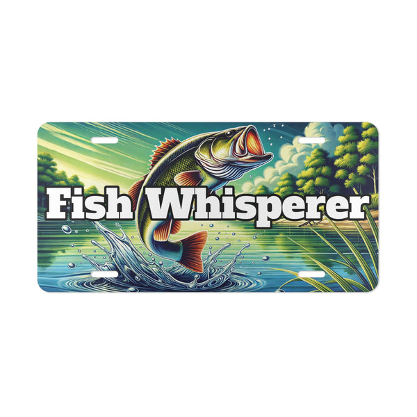 Fishing Custom Front License Plates for Cars and Trucks Fish Whisperer