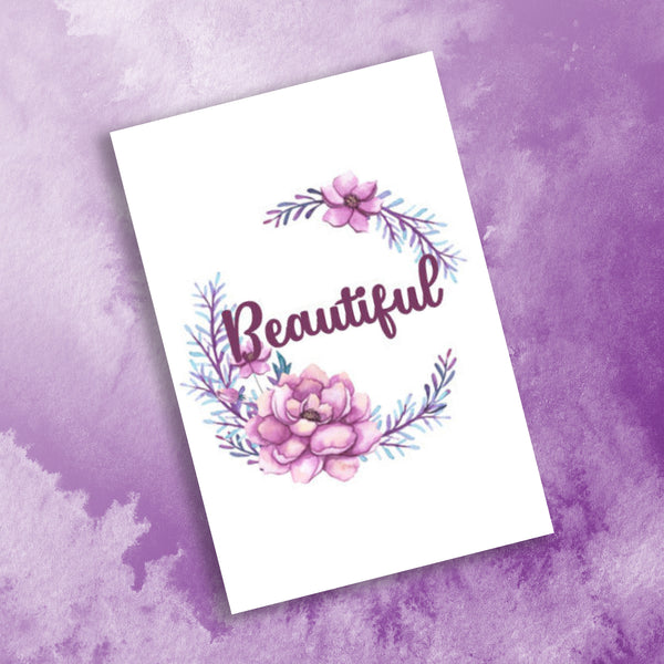 10 Handmade Inspiration Cards – Blank Inside – Folded 4x6 Every Occasion Notecards with White Envelopes