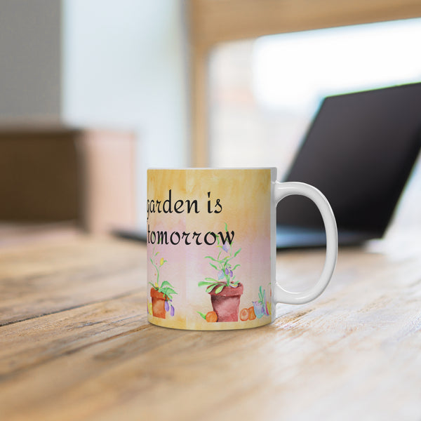 Dishwasher & Microwave Safe Garden Coffee Mug