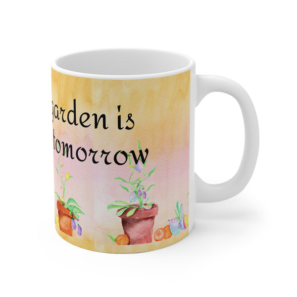 Dishwasher & Microwave Safe Garden Coffee Mug