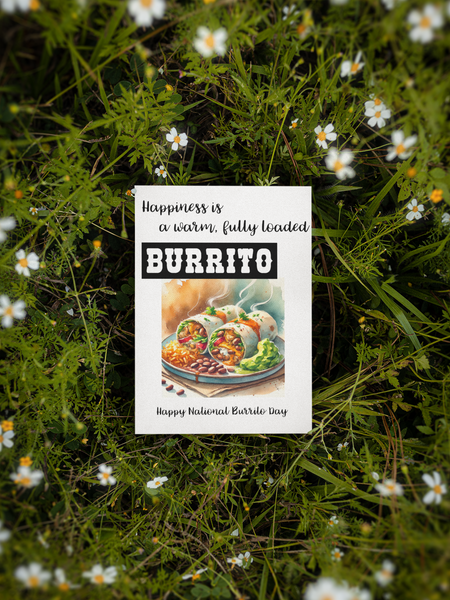 National Burrito Day greeting cards