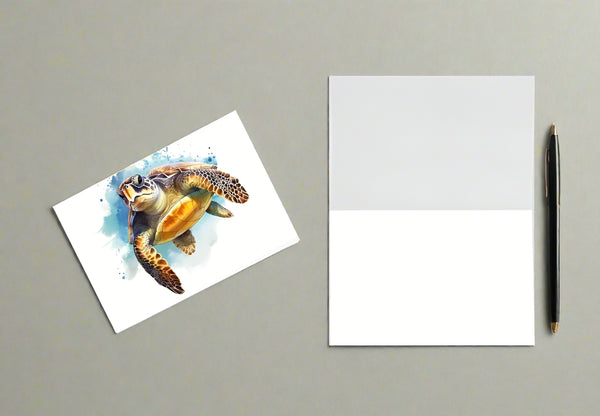 8 Handmade Watercolor Lighthouse Notecards – Blank Inside – Folded 4x6 Every Occasion Cards with White Envelopes