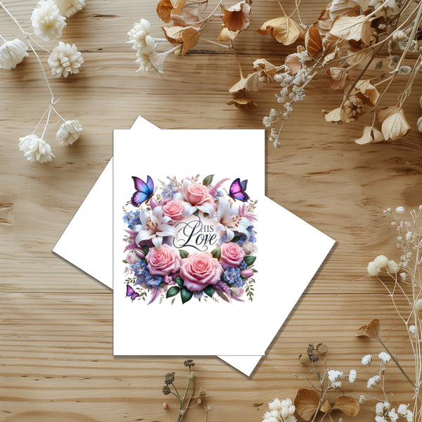 Handmade greeting card spiritual