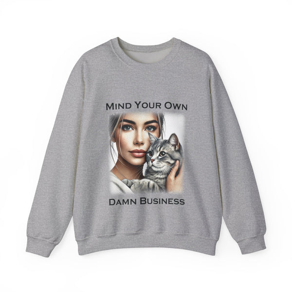 Ash Grey Cat Lady Sweatshirt for Women