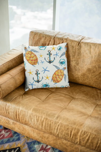 Sea Turtle Decorative Throw Pillows, Beach House Home Decor