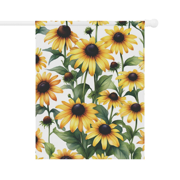 Garden Flag 12x18 Double Sided Black Eyed Susan Floral Banner House Decorations