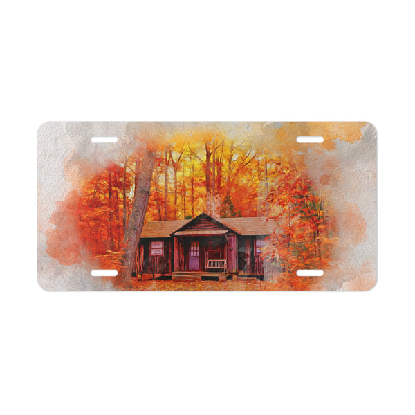 Cabin in the woods custom front license plate
