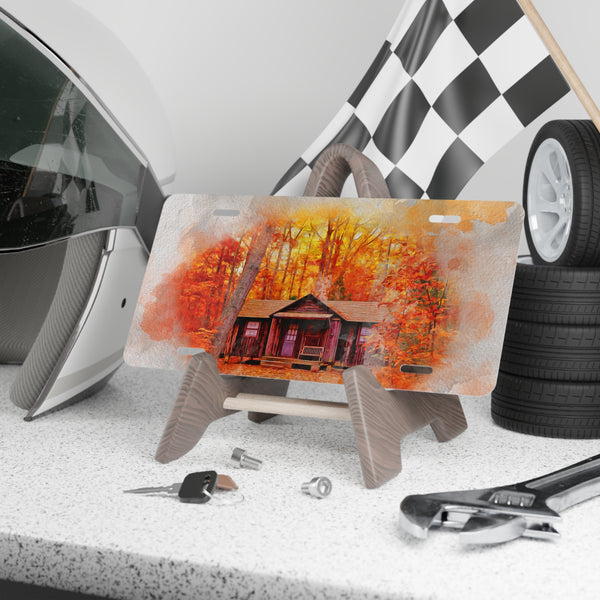 Cabin in the woods custom front license plate