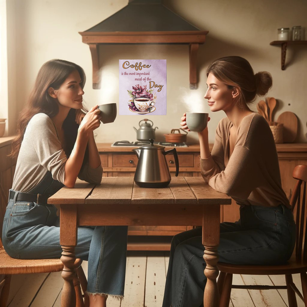 Coffee Most Important Meal of the Day Canvas Gallery Wraps