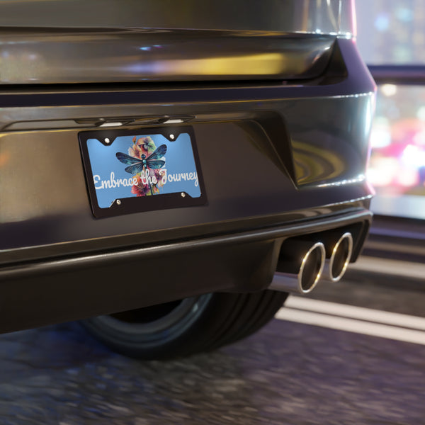 Embrace the Journey Dragonfly Custom Front License Plate