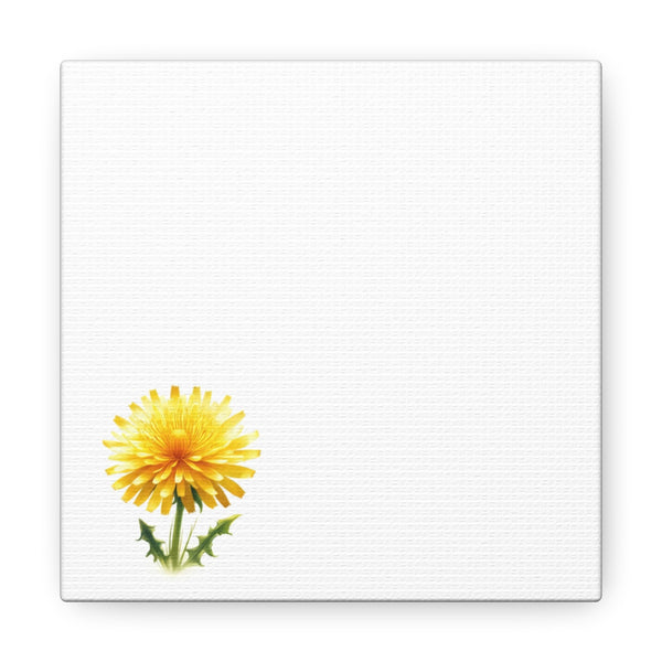 Minimalist Dandelion Canvas Print 4 Panel