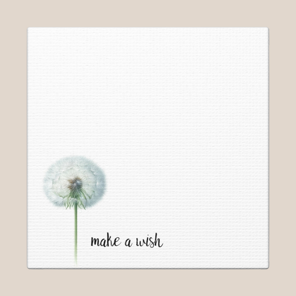 Minimalist Dandelion Canvas Print 4 Panel