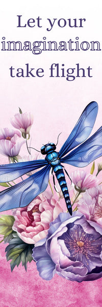 Printable Bookmarks Book Lovers, Digital Bookmarks, Dragonfly Bookmarks, Book Lover Gift, Bookmark Bundle, Nature Bookmarks, Flower Bookmark