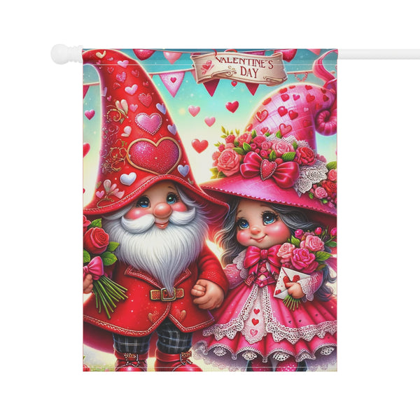 Gifts for Gardeners: Valentine's Day Gnome Garden Flag & House Banner