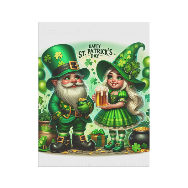 Gifts for Gardeners St. Patrick's Day Gnome Garden Flag Porch Banner