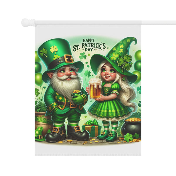 Gifts for Gardeners St. Patrick's Day Gnome Garden Flag Porch Banner