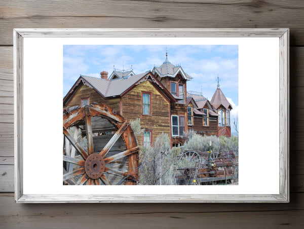 Wall Art Prints for Living Room Photography
Ghost Town Mansion 10x8 Photo Print – Eerie Old West Abandoned House, Matte Finish, Ready to Hang, Shipped Flat