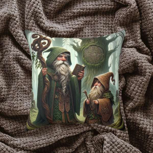 Celtic Gnome Throw Pillow with Insert