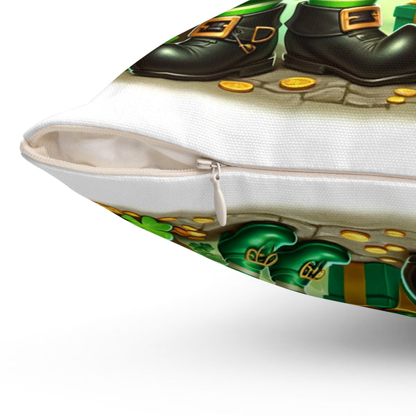 St Patrick's Day Gnome Throw Pillow with Insert