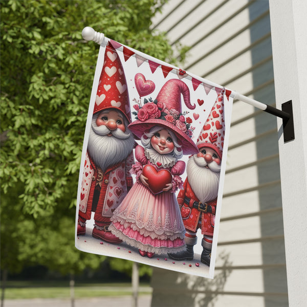 Gifts for Gardeners: Valentine's Day Gnome Garden Flag & House Banner