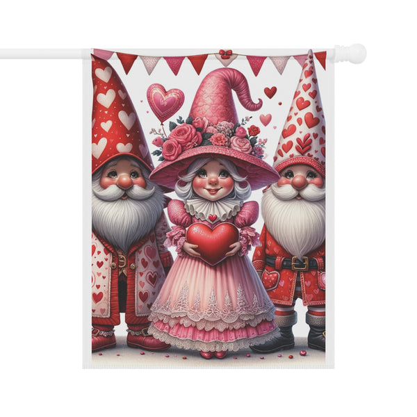 Gifts for Gardeners: Valentine's Day Gnome Garden Flag & House Banner