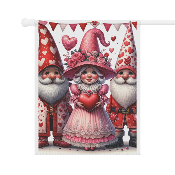 Gifts for Gardeners: Valentine's Day Gnome Garden Flag & House Banner