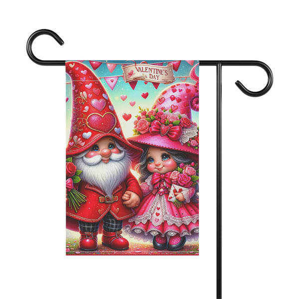Gifts for Gardeners: Valentine's Day Gnome Garden Flag & House Banner