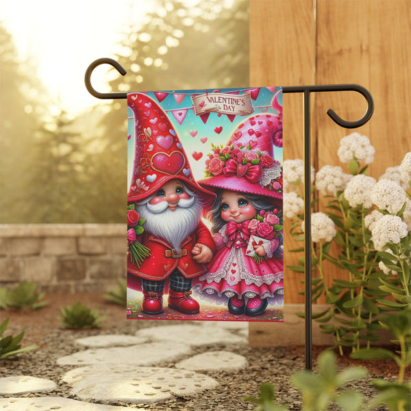 Gifts for Gardeners: Valentine's Day Gnome Garden Flag & House Banner