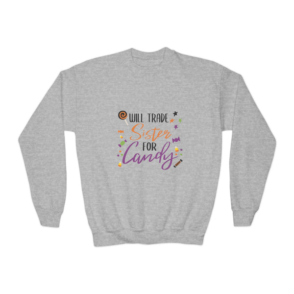 Will Trade Sister for Candy Halloween Sweatshirt