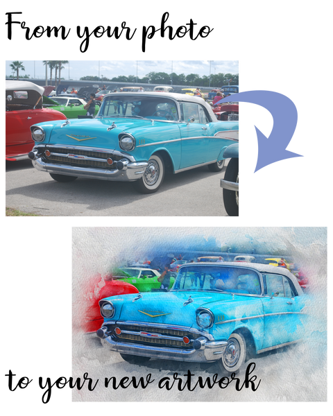 Cabin Lover Watercolor Style Art Canvas Gallery Wraps