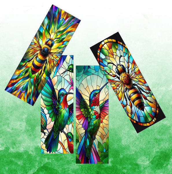 Printable Bookmarks for Book Lovers, Digital Bookmarks, Hummingbird Bookmarks, Book Lover Gift, Bookmark Bundle, Bee Bookmarks, Bookmark Set