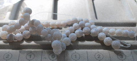 Grey Etched Cracked Dragon Vein Loose Beads Jewelry Supplies 10MM/8MM, Vein Agate Stone Beads, Grey Agate Beads, Cracked Agate Beads
