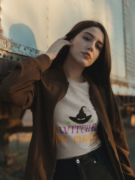 Witches be Crazy Halloween Unisex Heavy Cotton Tee 3 colors