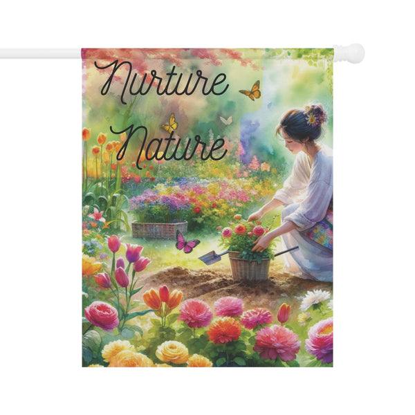 Nurture Nature Garden Flag & House Banner