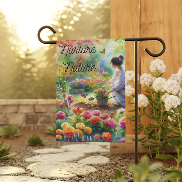 Nurture Nature Garden Flag & House Banner