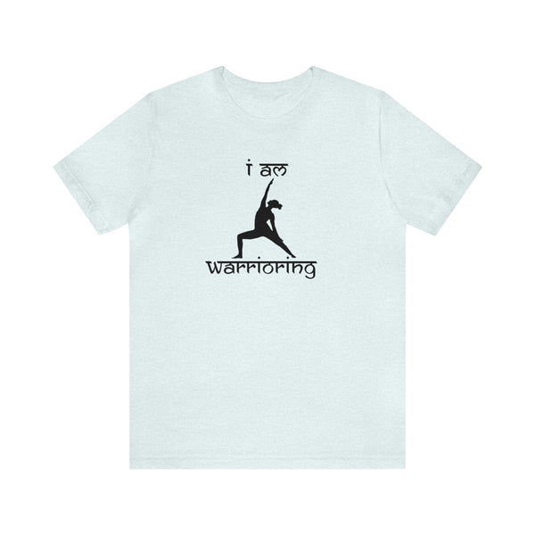 Gifts for Yoga Lovers Peaceful Warrior Pose Unisex Jersey Short Sleeve Tee Cotton/Cotton-Blend